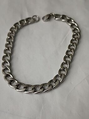 Chunky Silver Chain Bracelet